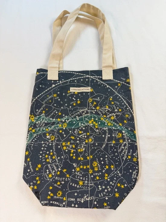 Cavalini & Co. Constellations Canvas Tote Bag with Star Map Print - Picture 2 of 11